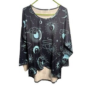 beyond this plane womens long sleeve shirt size medium space